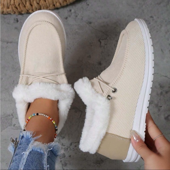 Shoes - Women's Colorblock Ribbon Slip-on Loafers Elegant & Casual Flat Plush Size 7